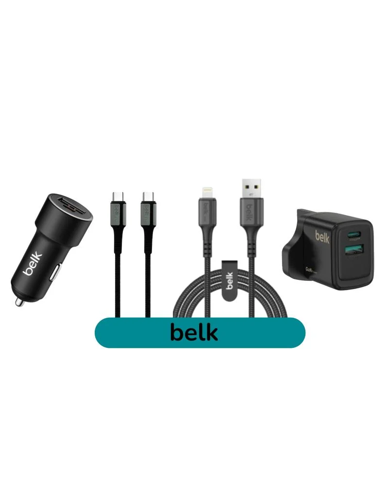 كيبل شاحن من شركة belk جلكسي USB متر 1.2 واط 10 w